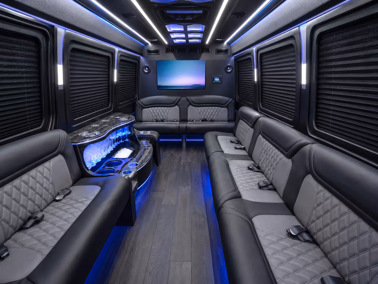 washington sprinter limousine inside